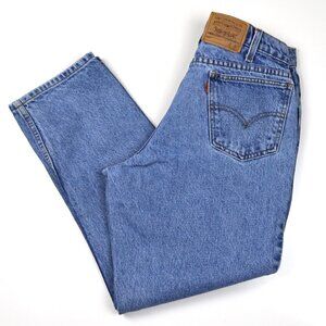 Levi's Vintage Orange Tab Mom Jeans 550 32x27